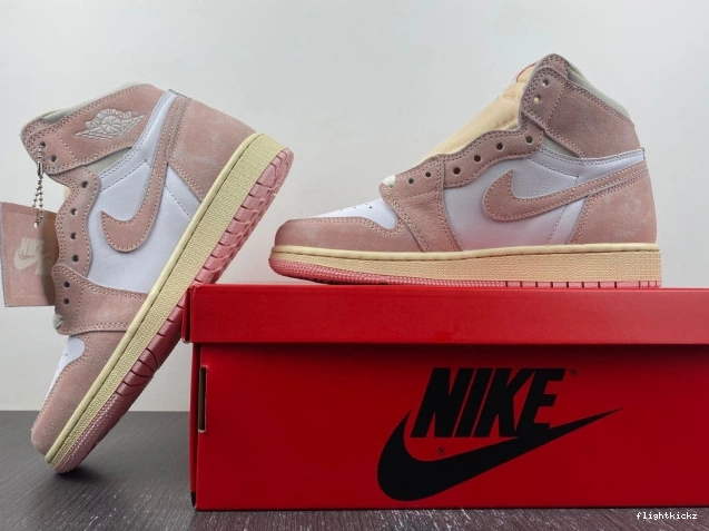 FD2596-600 OG Jordan Pink Washed 1 Air Retro High (Women's) 0808